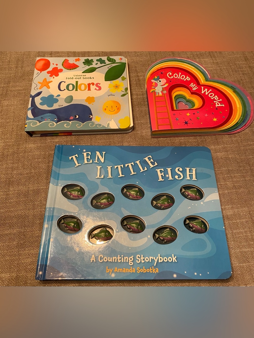 Three Books- Fun and Bright Pages